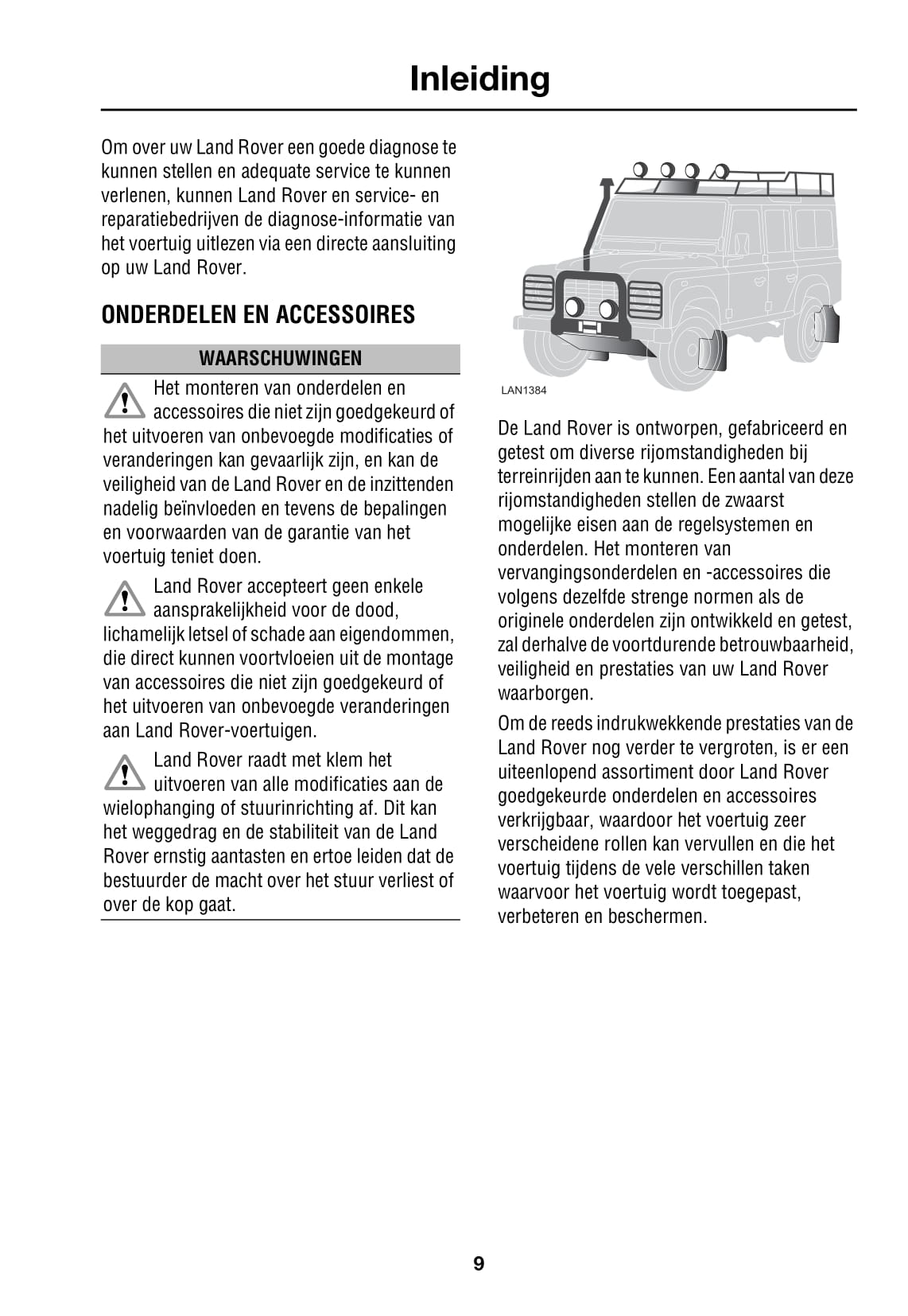 2007-2008 Land Rover Defender Gebruikershandleiding | Nederlands