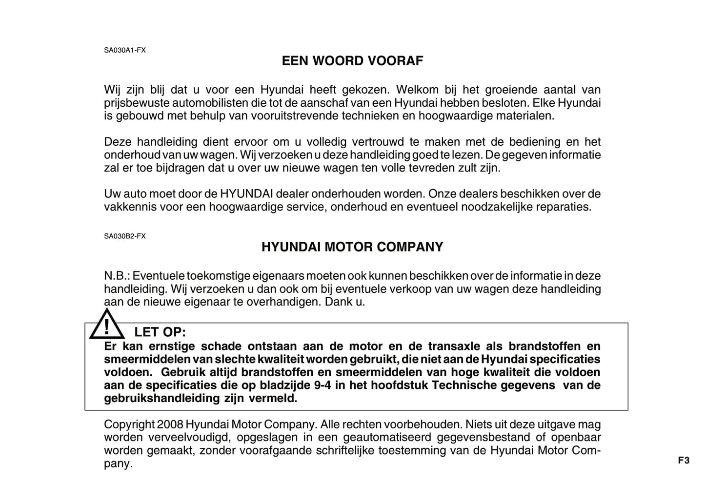 2004-2010 Hyundai Tucson Manuel du propriétaire | Néerlandais