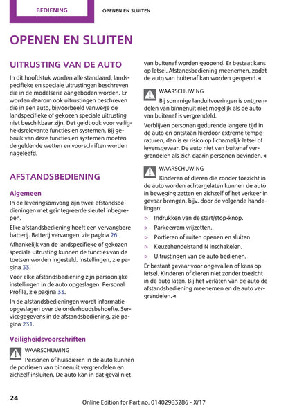2018-2021 Mini Mini Owner's Manual | Dutch