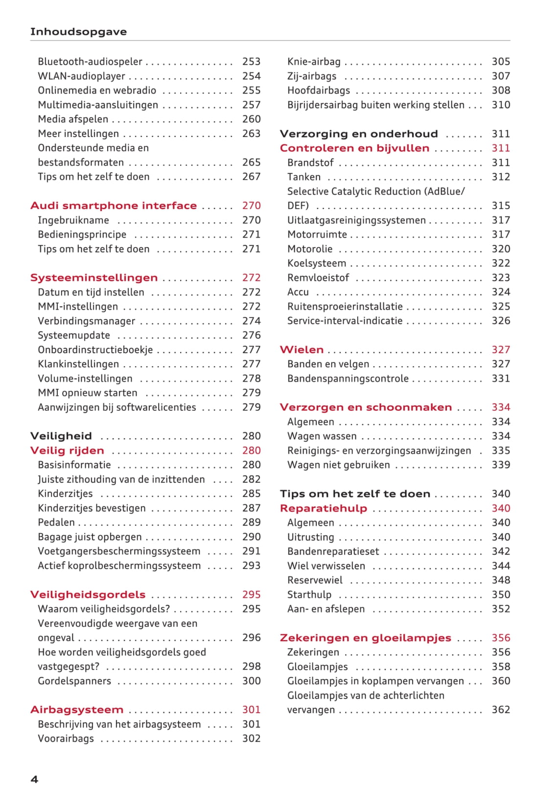 2016-2018 Audi A3 Bedienungsanleitung | Niederländisch