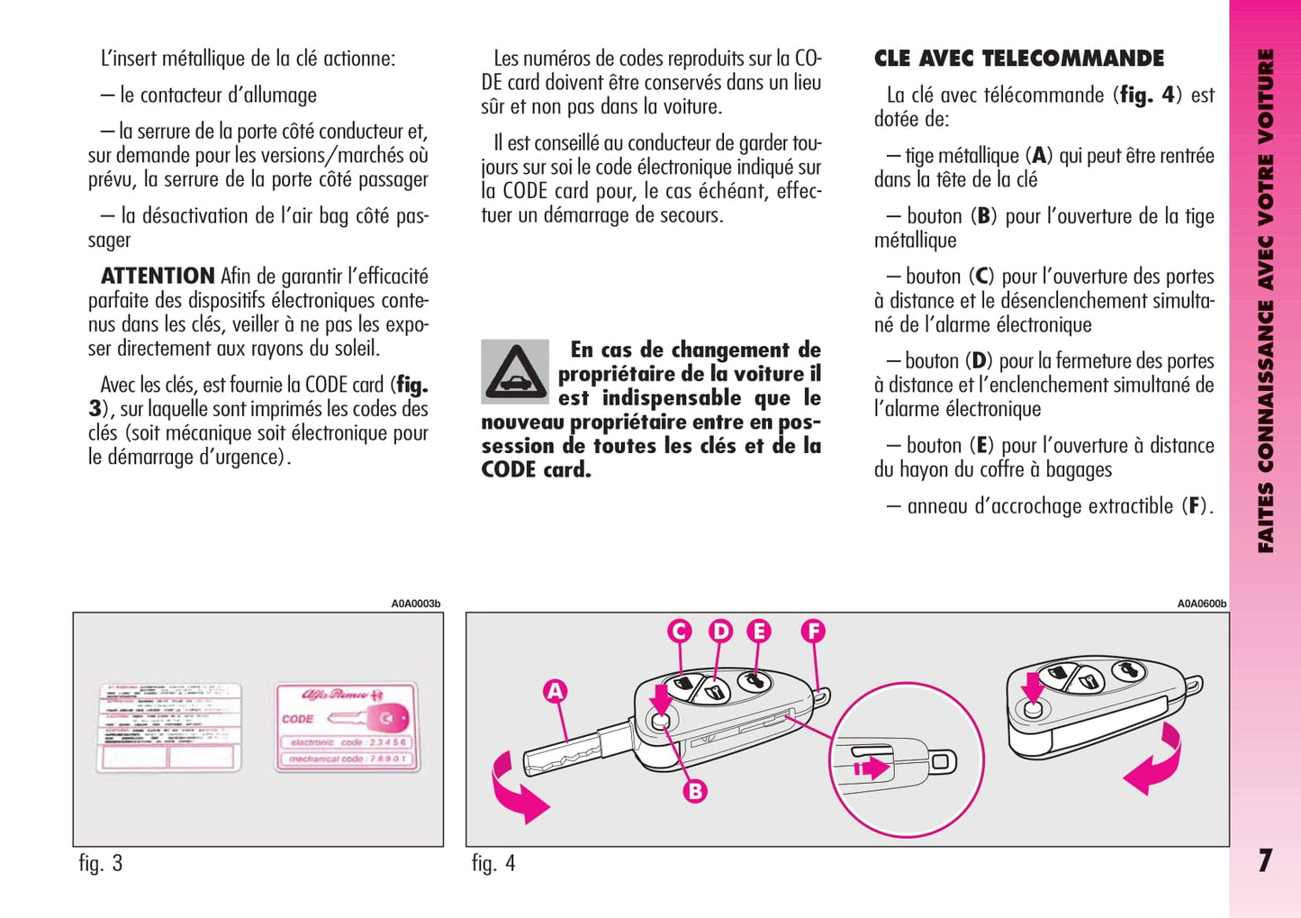 2004-2007 Alfa Romeo GT Owner's Manual | French