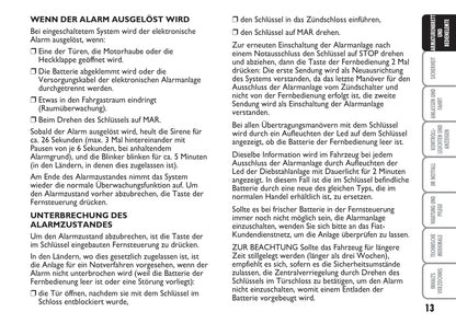 2007-2008 Fiat Multipla Owner's Manual | German