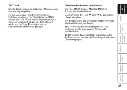 2007-2008 Fiat Multipla Gebruikershandleiding | Duits