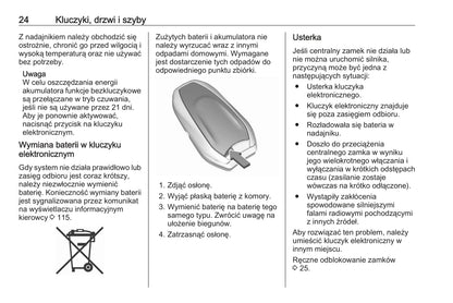 2019-2020 Opel Grandland X Owner's Manual | Polish