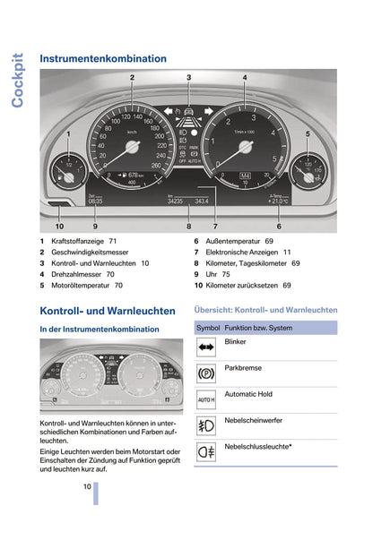 2008-2009 BMW 7 Series Owner's Manual | German