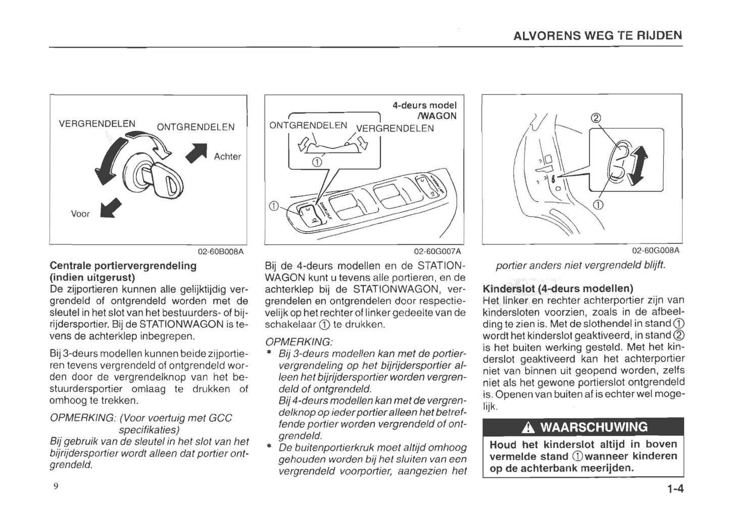 1996-1997 Suzuki Baleno Owner's Manual | Dutch