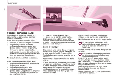2016 Peugeot Partner/Partner Tepee Owner's Manual | Spanish