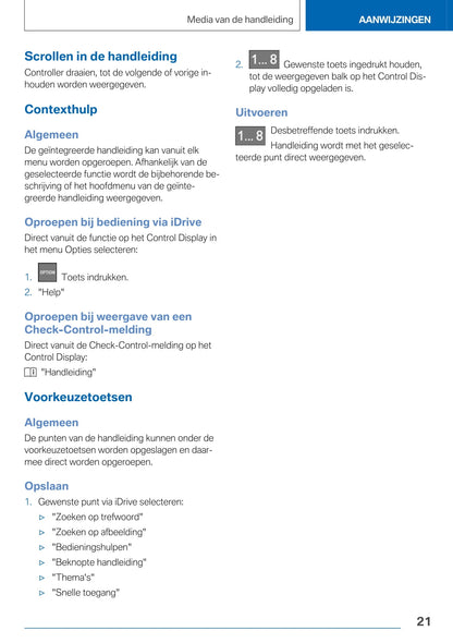2020-2021 BMW X7 Owner's Manual | Dutch