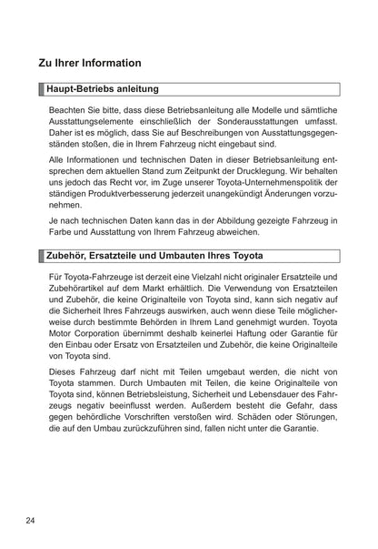 2015-2016 Toyota GT86 Owner's Manual | German