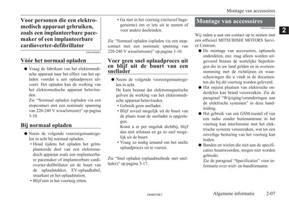 2010-2019 Mitsubishi I-MIEV Owner's Manual | Dutch