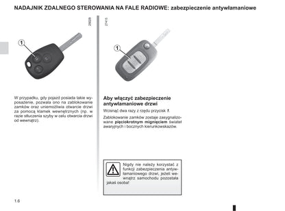 2012-2013 Renault Clio Bedienungsanleitung | Polnisch