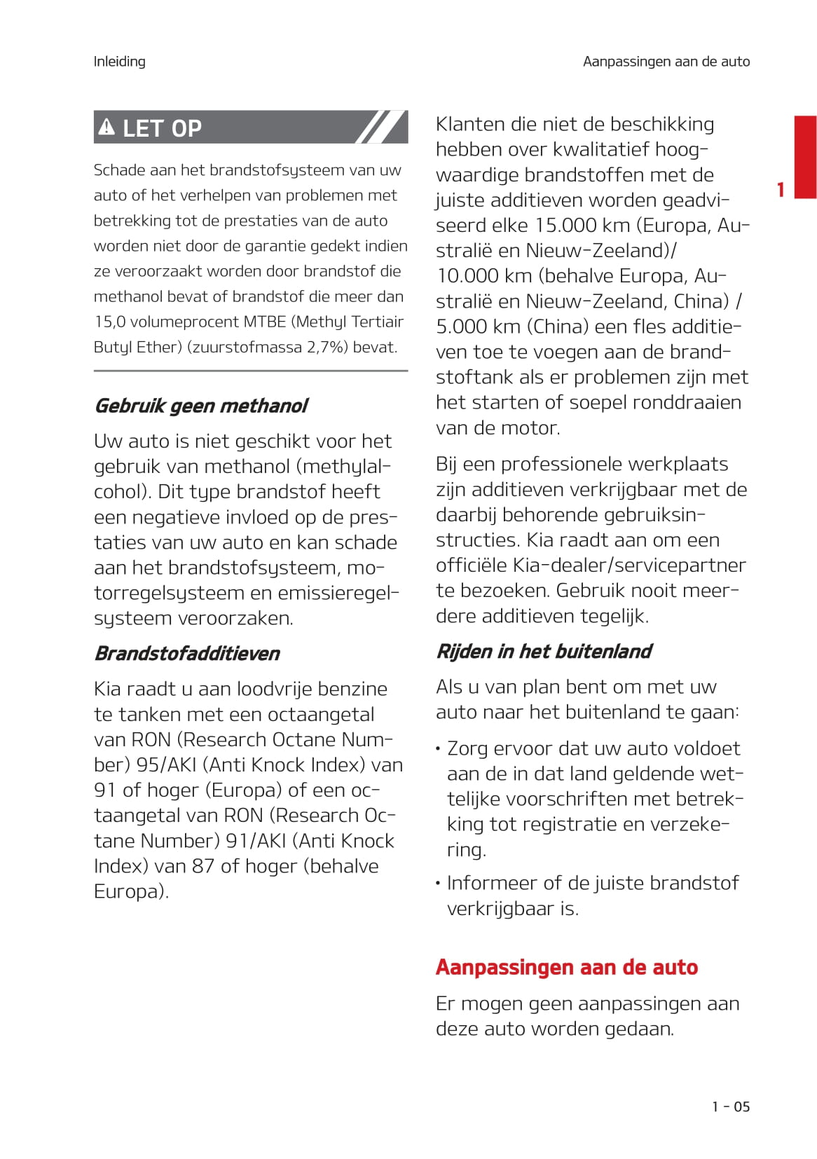 2020-2021 Kia Picanto Gebruikershandleiding | Nederlands