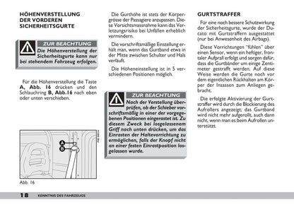 2005-2006 Fiat Ducato Owner's Manual | German