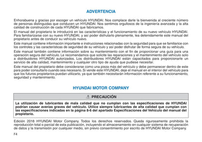 2018-2019 Hyundai Ioniq Gebruikershandleiding | Spaans