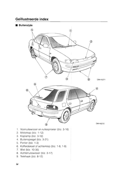 1993-1998 Subaru Impreza Bedienungsanleitung | Niederländisch