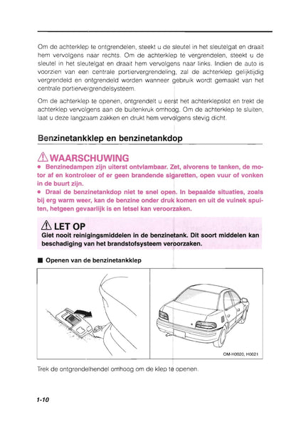 1993-1998 Subaru Impreza Gebruikershandleiding | Nederlands
