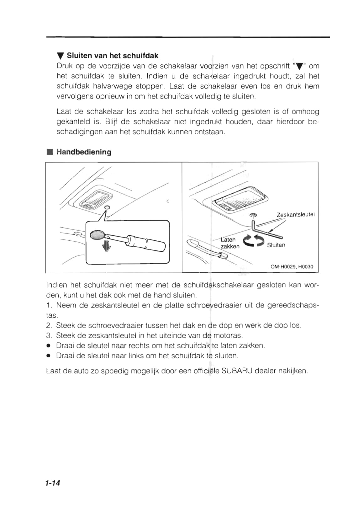 1993 Subaru Impreza Owner's Manual | Dutch