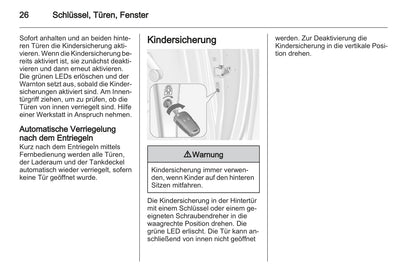 2013-2014 Opel Meriva Owner's Manual | German