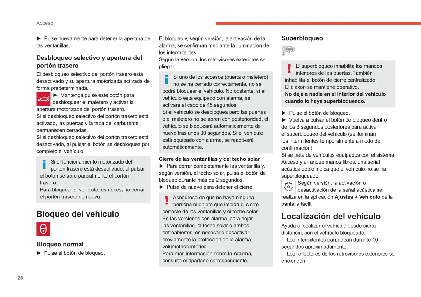 2022-2024 Citroën C5 X Owner's Manual | Spanish