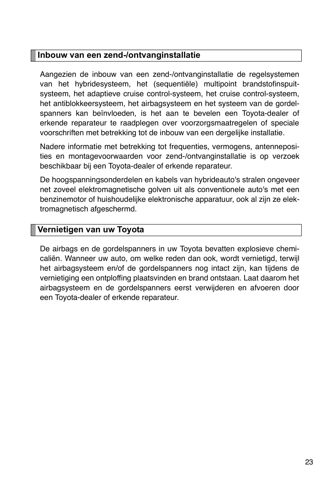 2010-2011 Toyota Prius Bedienungsanleitung | Niederländisch