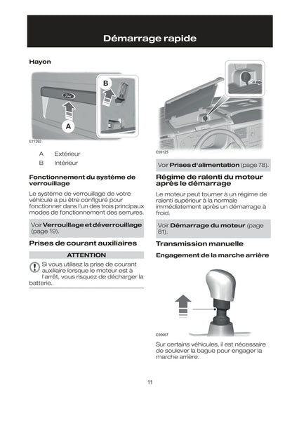 2010-2011 Ford Transit Manuel du propriétaire | Français