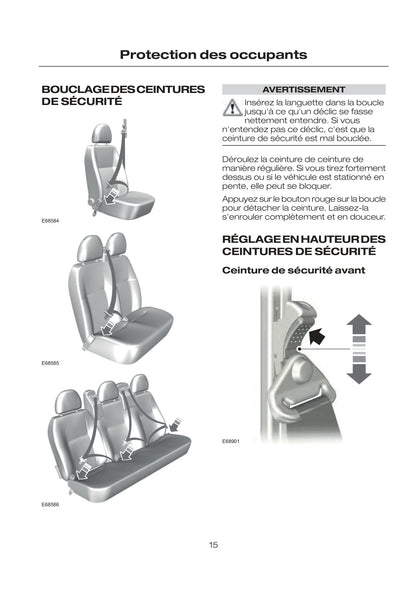 2010-2011 Ford Transit Bedienungsanleitung | Französisch