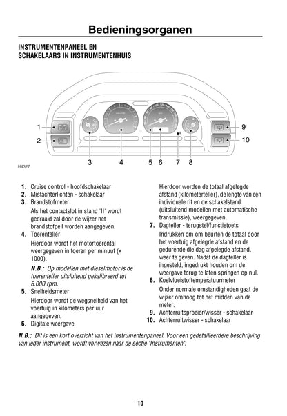 2000-2003 Land Rover Freelander Bedienungsanleitung | Niederländisch