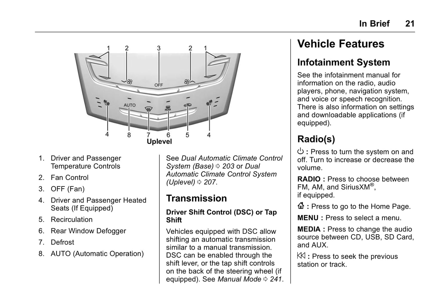 2013-2015 Cadillac ATS/ATS-V Gebruikershandleiding | Engels