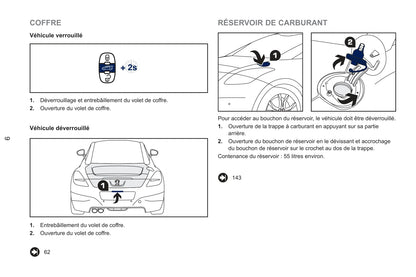 2011-2013 Peugeot RCZ Bedienungsanleitung | Französisch