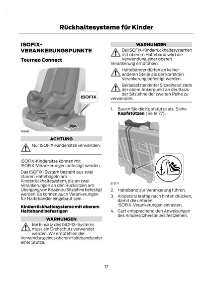 2011-2014 Ford Tourneo Connect / Transit Connect Gebruikershandleiding | Duits