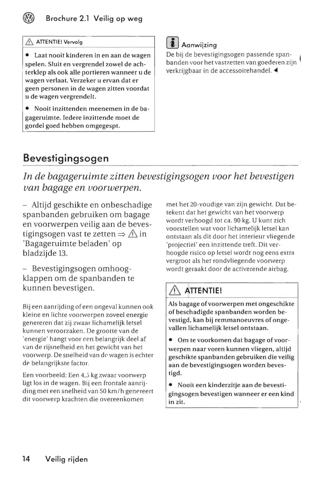 2003-2008 Volkswagen Golf Owner's Manual | Dutch