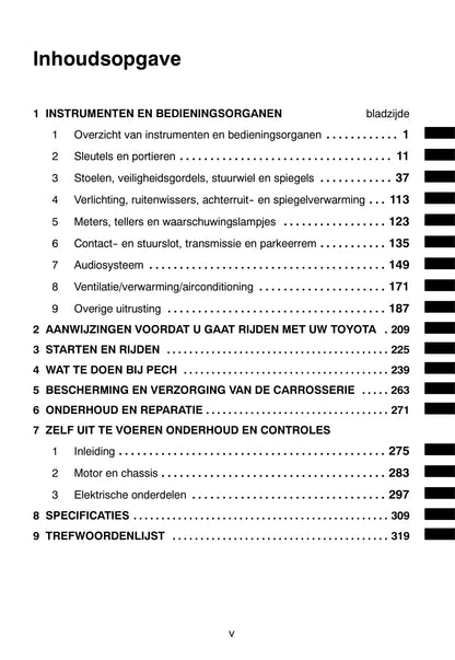 2003-2006 Toyota Yaris Verso Manuel du propriétaire | Néerlandais