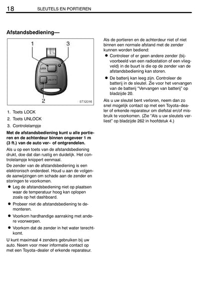 2004-2005 Toyota Yaris Verso Gebruikershandleiding | Nederlands