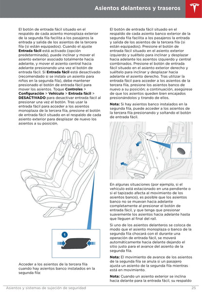 2016-2019 Tesla Model X Owner's Manual | Spanish