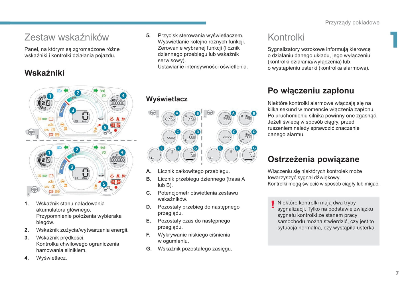 2017-2020 Peugeot Ion Owner's Manual | Polish