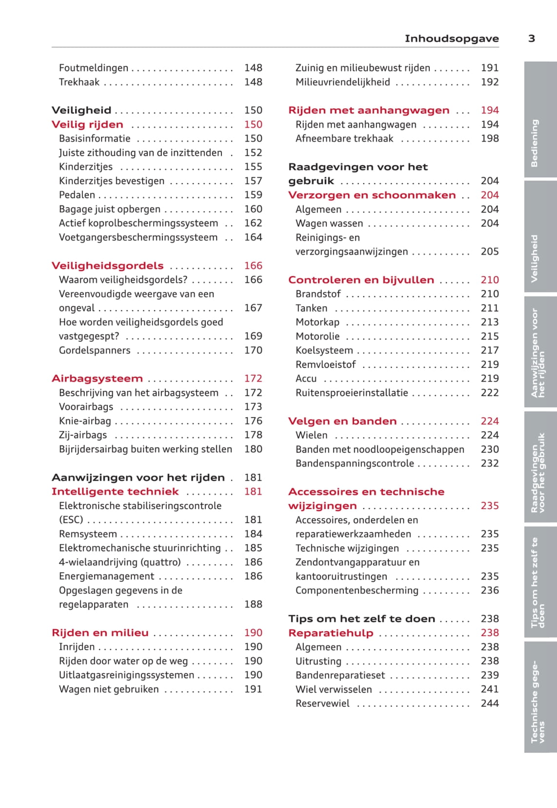 2013-2016 Audi A3 Gebruikershandleiding | Nederlands