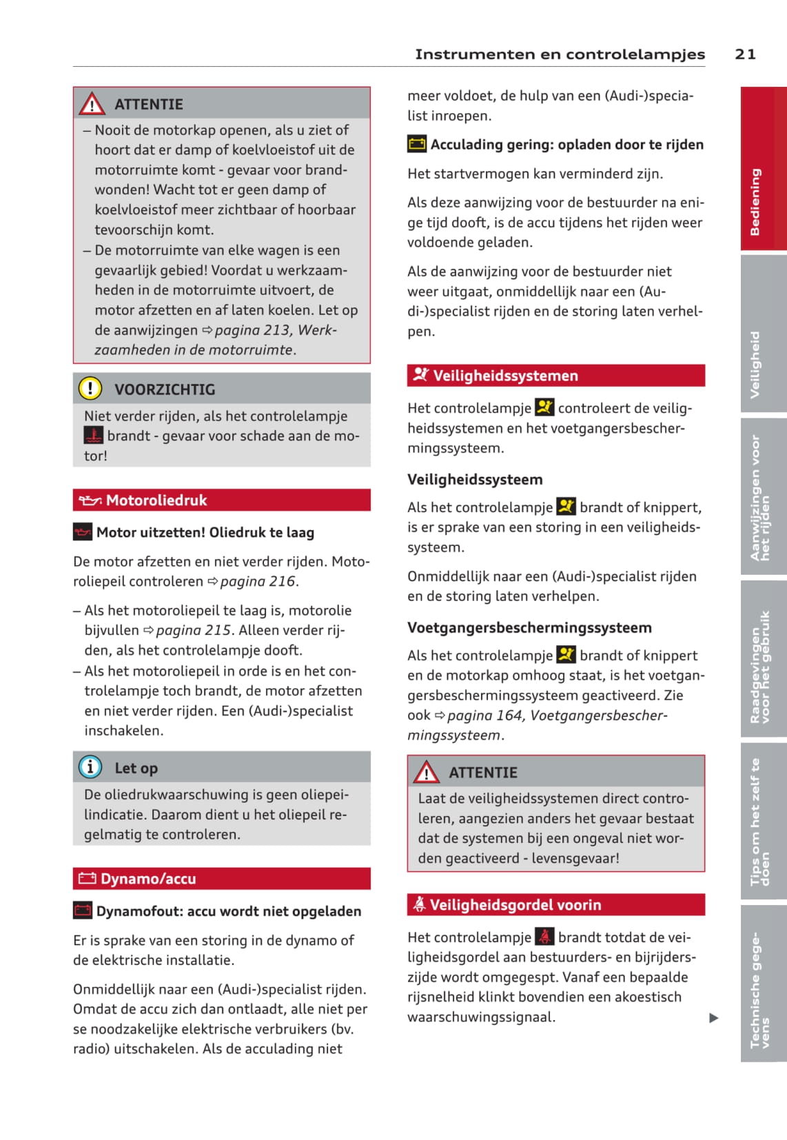 2013-2016 Audi A3 Bedienungsanleitung | Niederländisch