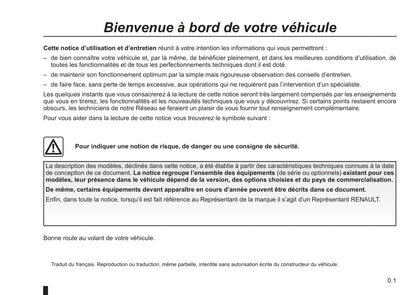 2007-2011 Renault Koleos Manuel du propriétaire | Français