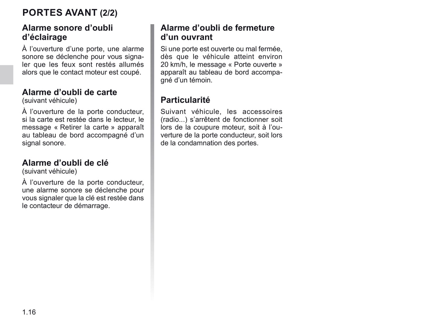 2020-2021 Renault Trafic Owner's Manual | French