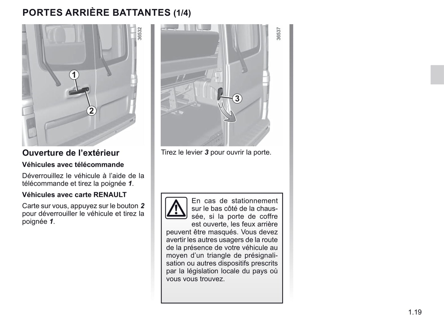 2020-2021 Renault Trafic Owner's Manual | French