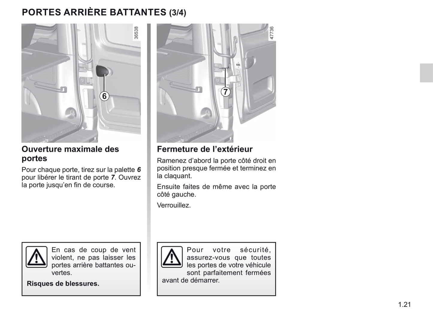 2020-2021 Renault Trafic Gebruikershandleiding | Frans