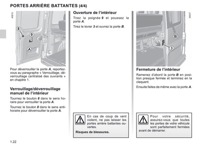 2020-2021 Renault Trafic Owner's Manual | French