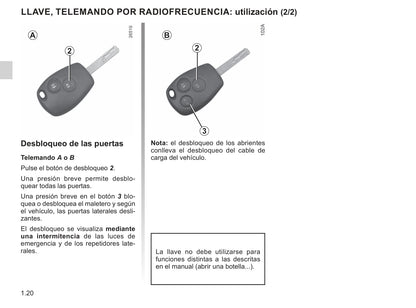 2019-2020 Renault Kangoo Z.E. Owner's Manual | Spanish