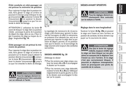 2008-2016 Abarth 500 Owner's Manual | French