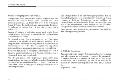 2018 Kia Sportage Owner's Manual | French