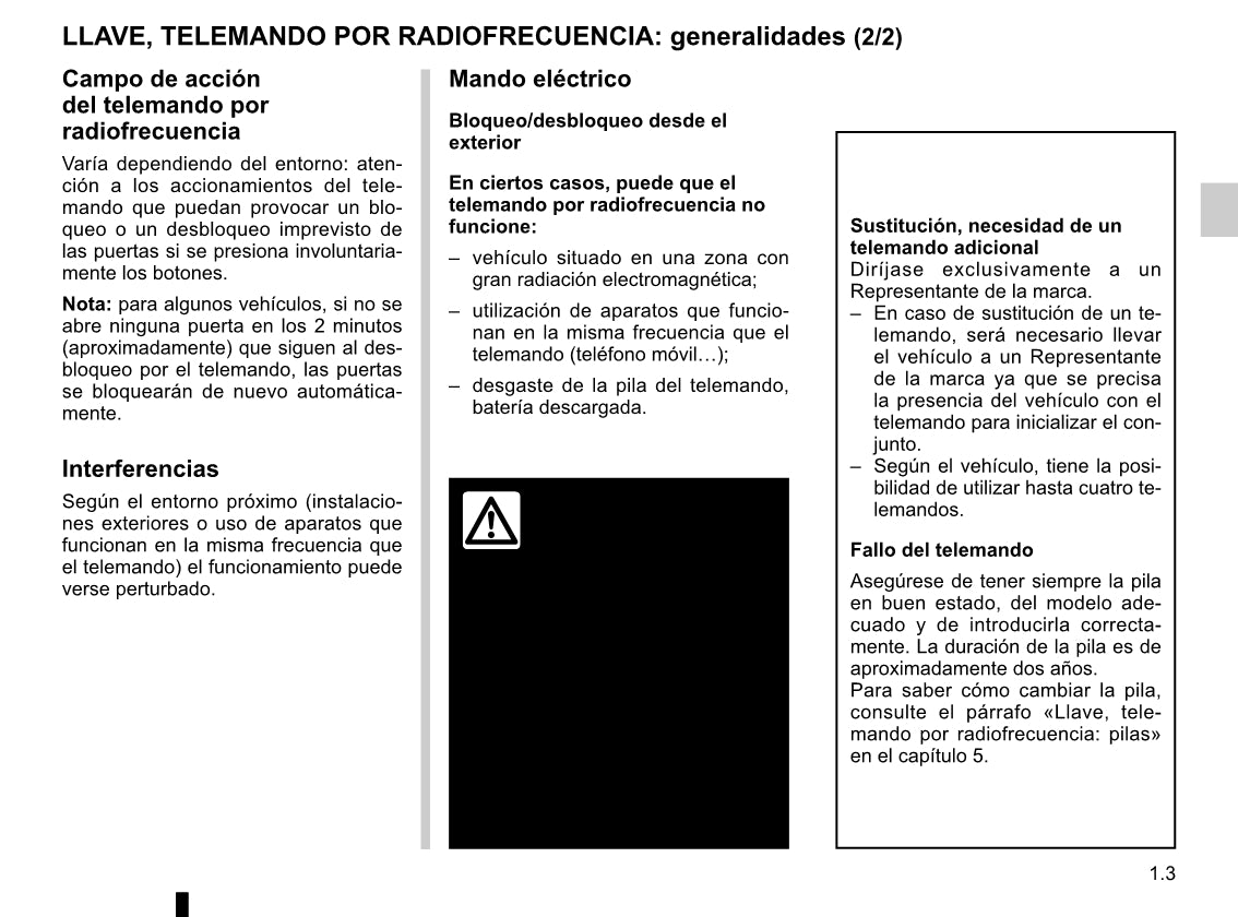 2011-2012 Renault Wind Owner's Manual | Spanish