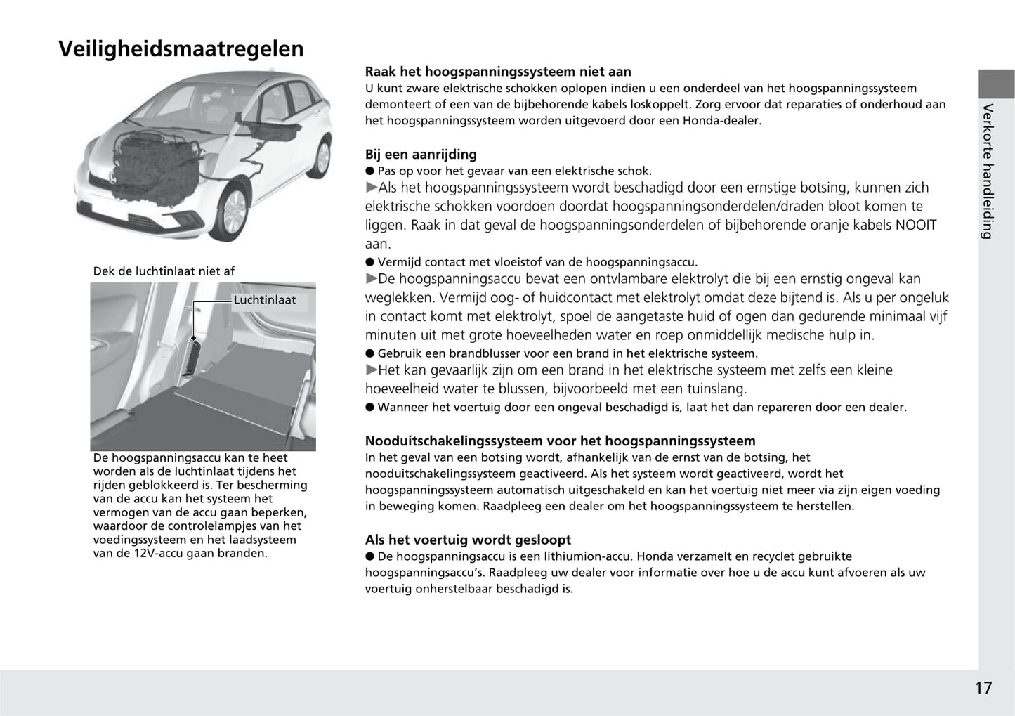 2020-2021 Honda Jazz Hybrid Bedienungsanleitung | Niederländisch