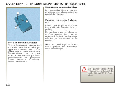 2002-2005 Renault Vel Statis Manuel du propriétaire | Français