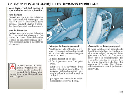 2002-2005 Renault Vel Statis Manuel du propriétaire | Français