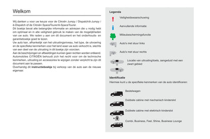 2020-2022 Citroën SpaceTourer/Dispatch/Jumpy/ë-Dispatch/ë-Jumpy/ë-SpaceTourer Gebruikershandleiding | Nederlands